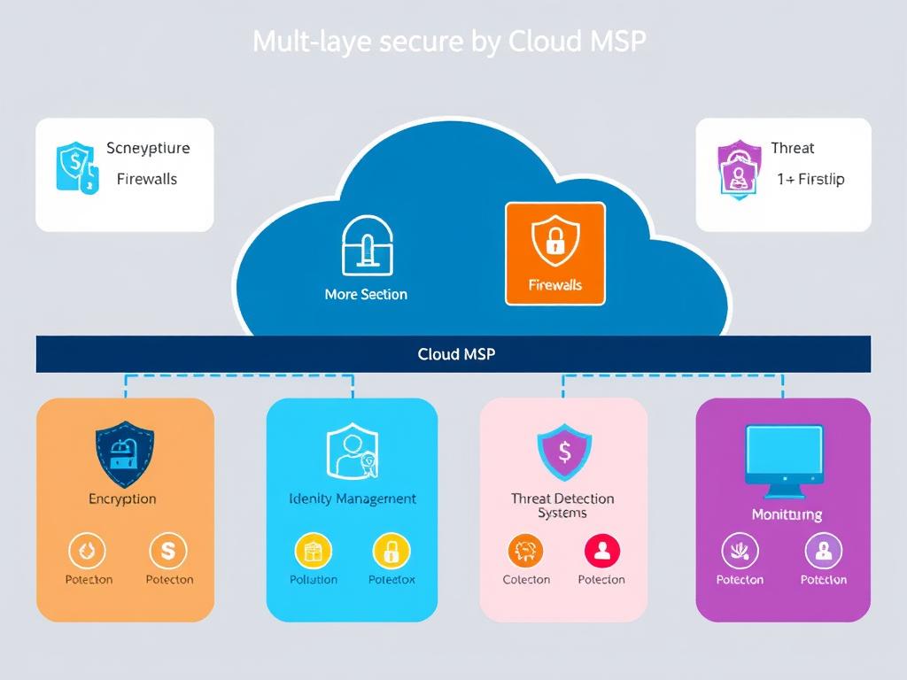 Multi-layered security architecture implemented by Cloud MSP Bangalore