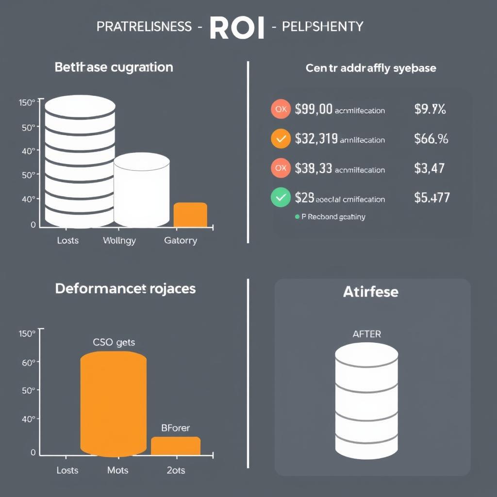 ROI chart showing benefits of database migration
