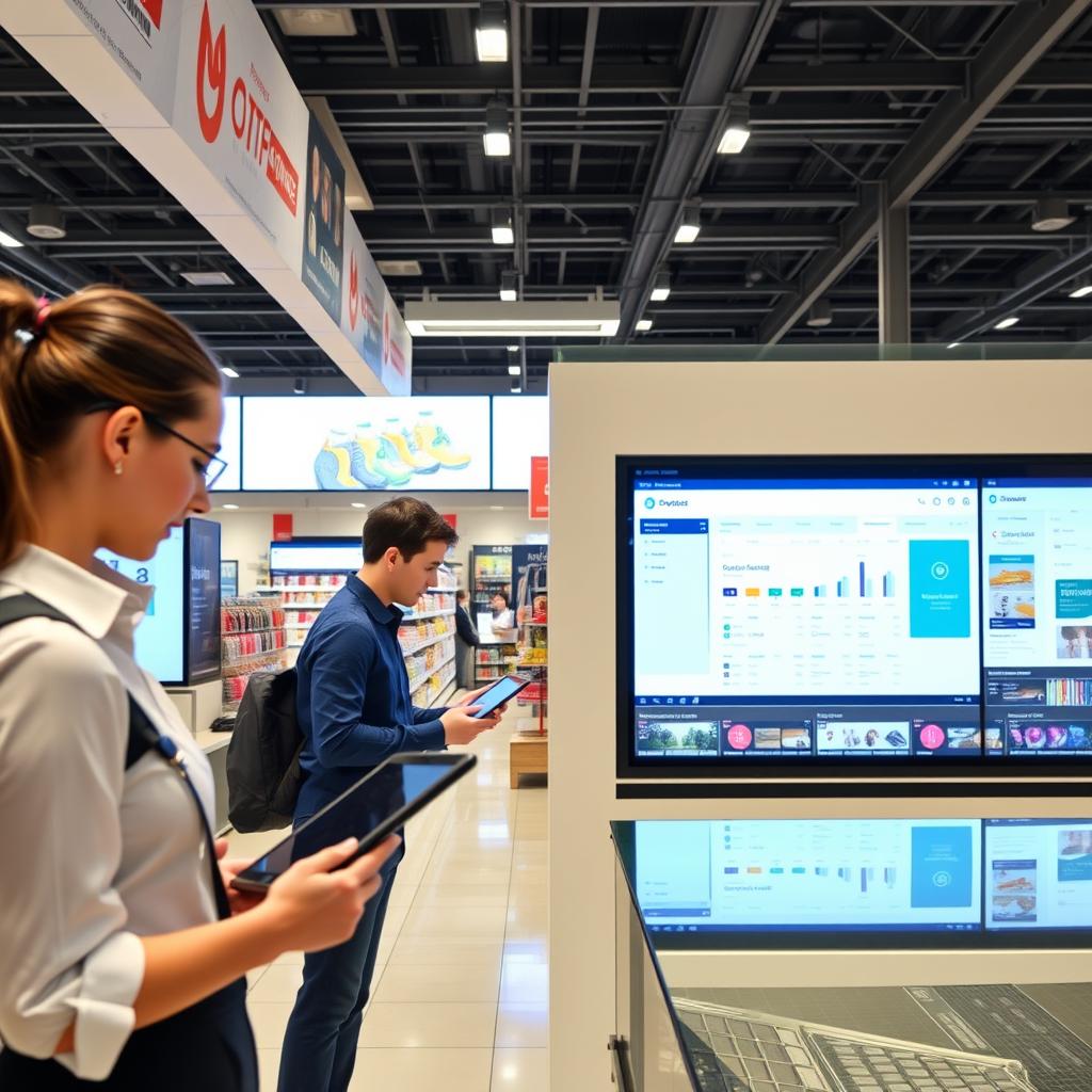 Retail IT services in Bangalore showing omnichannel commerce solutions