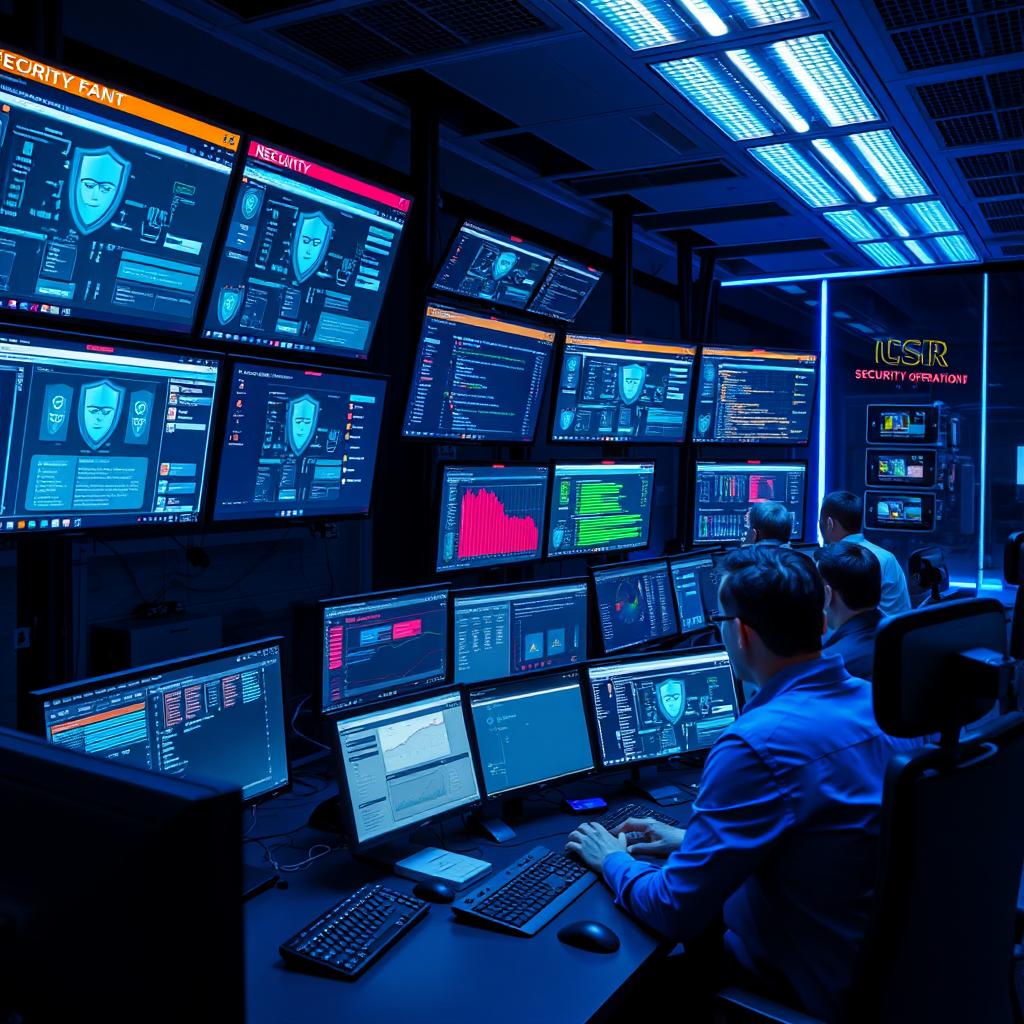 Security operations center monitoring IT systems for a Swedish company