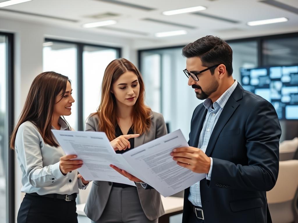 Security professionals analyzing multi-cloud security solutions evaluation data