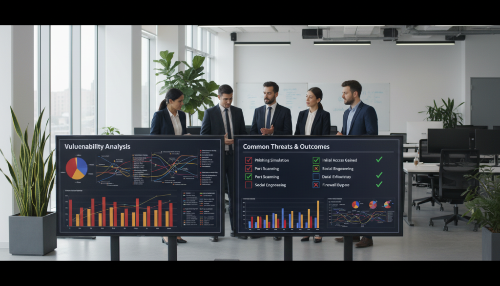Skillnader mellan sårbarhetsanalys och penetrationstest visualisering