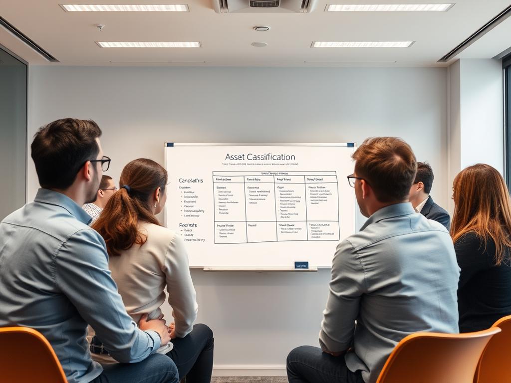 Team conducting asset discovery and classification workshop