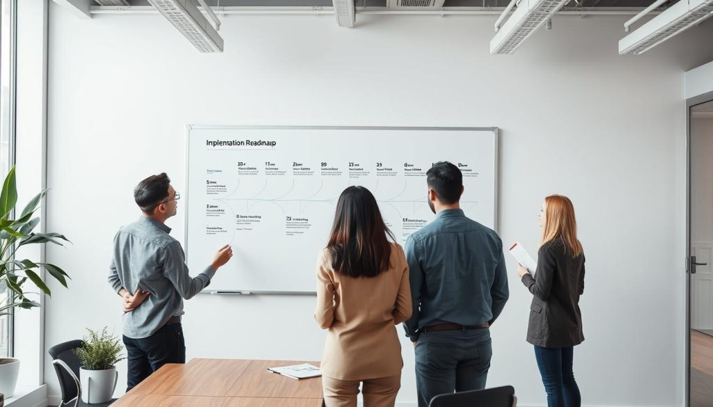 Team planning remote visual inspection implementation roadmap