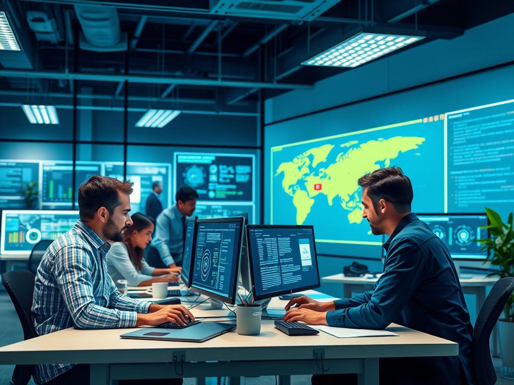 Team som implementerar cybersäkerhetsåtgärder enligt NIST ramverket