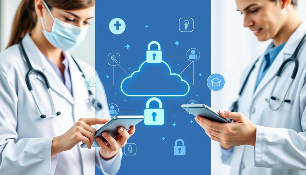 Vårdorganisation som använder säker molndrift för patientdata