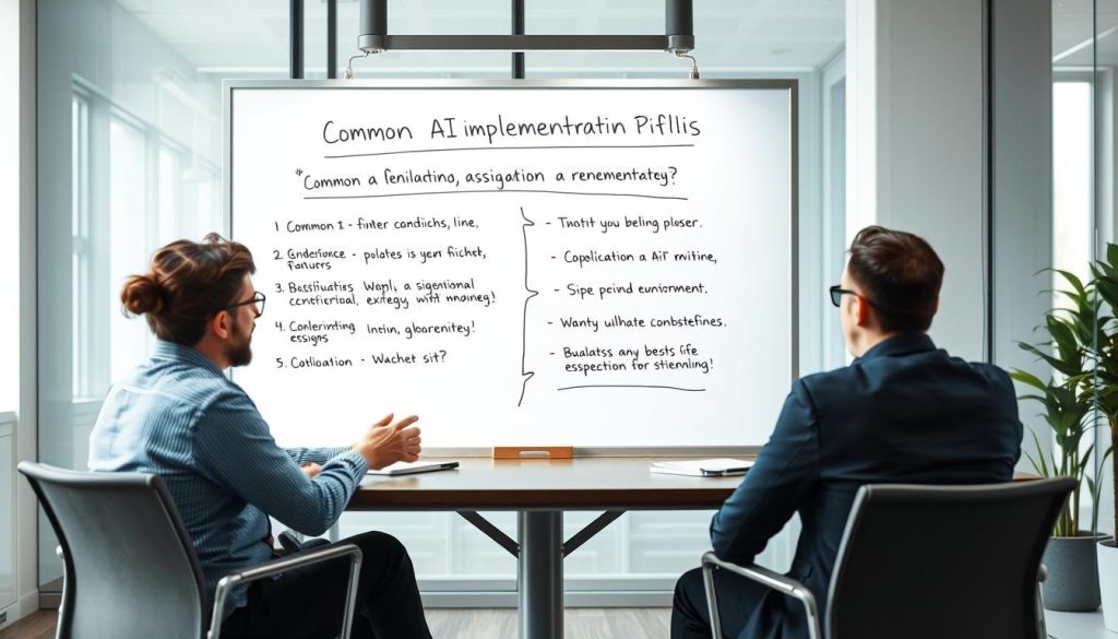 Visualisering av fallgropar vid AI-implementering inom IT-modernisering