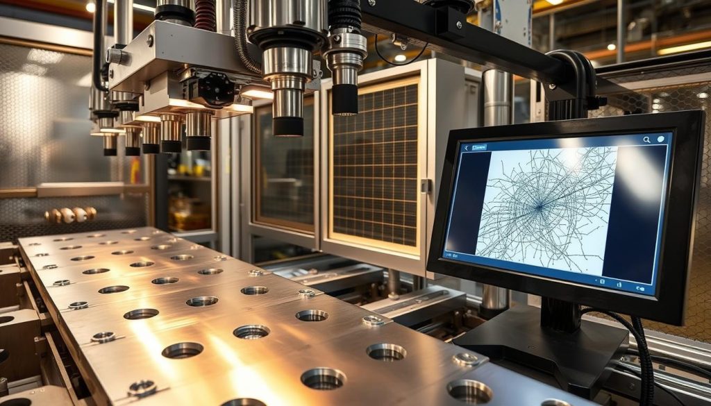 Visuelle Inspektion von Metalloberflächen in der Produktion