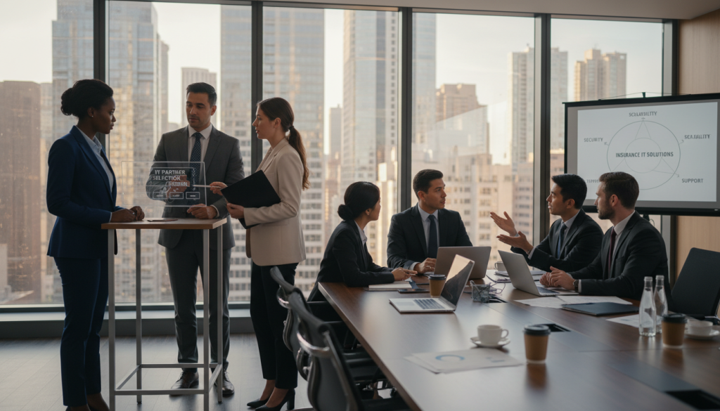 choosing IT partner insurance business