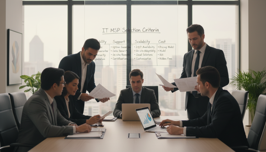 factors to consider when choosing IT managed service providers