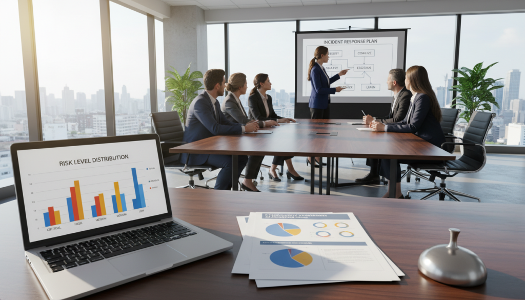 sårbarhetsrapport struktur med riskklassificering