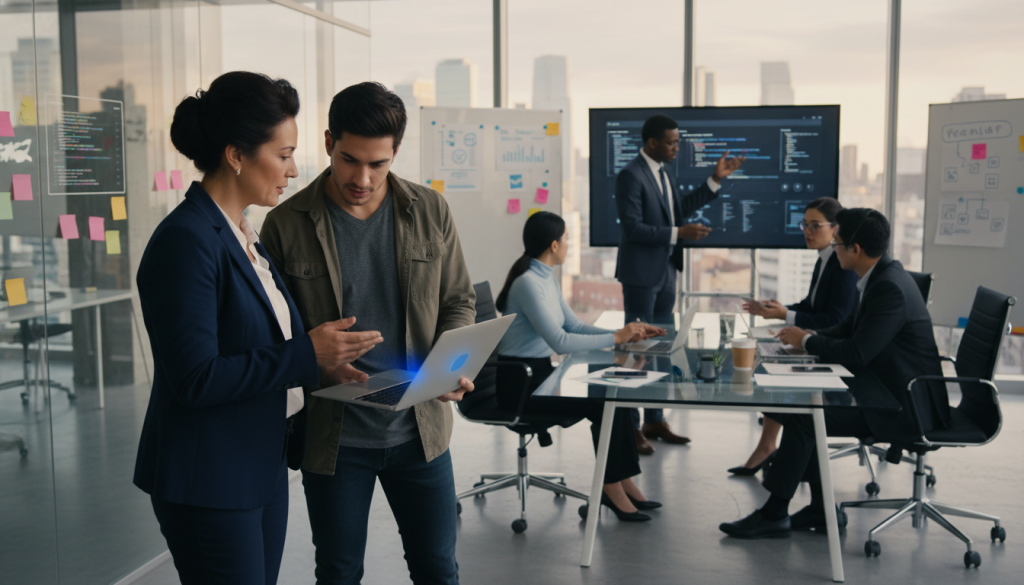 teknologieksperter samarbeid