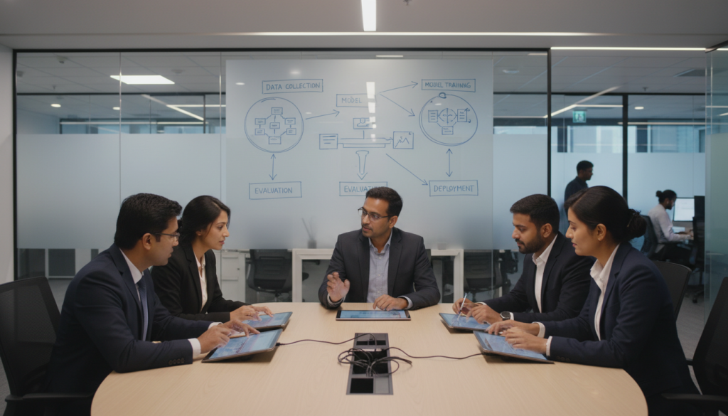 AI ML software development process workflow