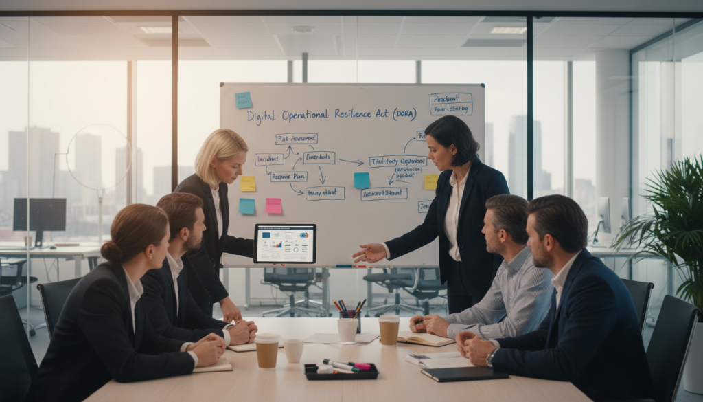DORA implementation process för digital operativ motståndskraft