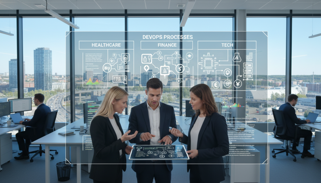 DevOps tillämpningar i olika branscher DevOps tillämpningar i olika branscher