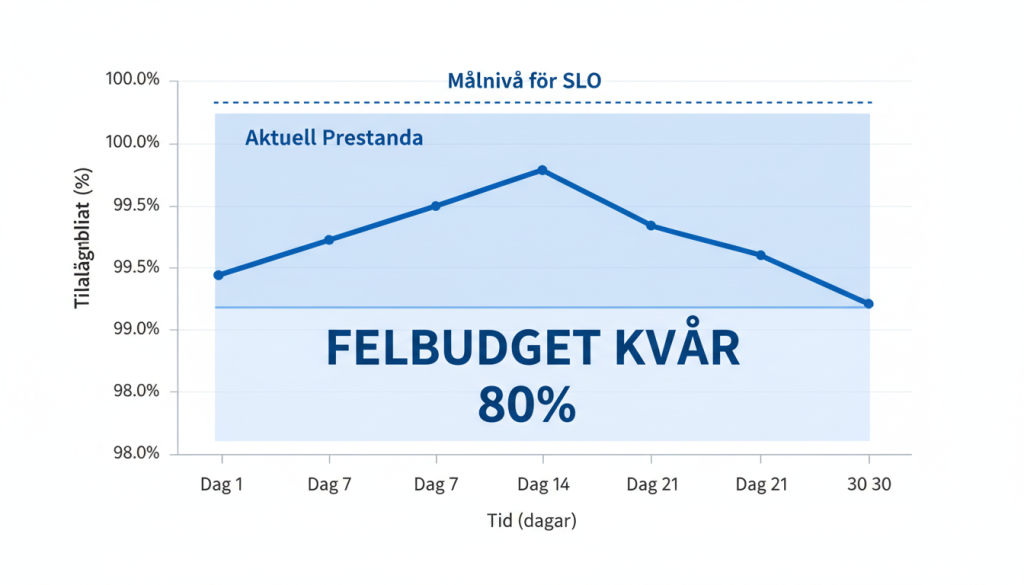Error budget, SLO och SLI för Modern IT Operations