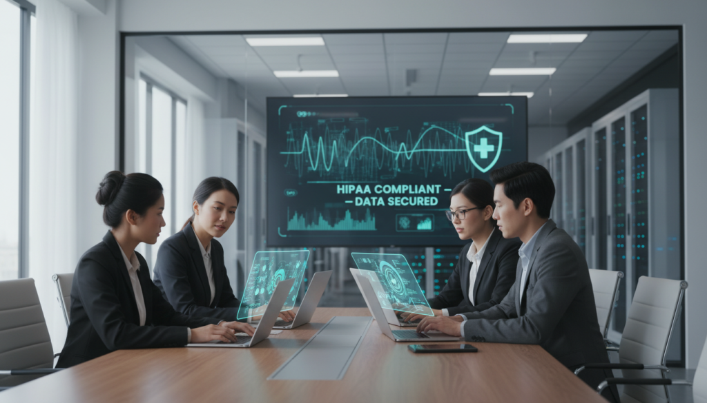 HIPAA-Compliant IT Services protecting healthcare data
