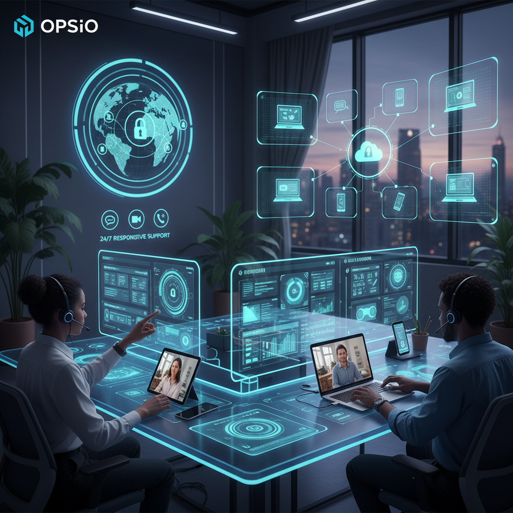 IT Helpdesk fr&aring;n Opsio: anpassad f&ouml;r moderna arbetss&auml;tt