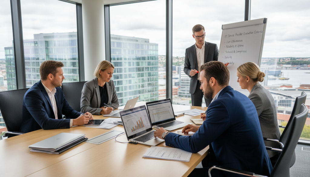 IT-konsulenter evaluerer leverandørkvalifikasjoner