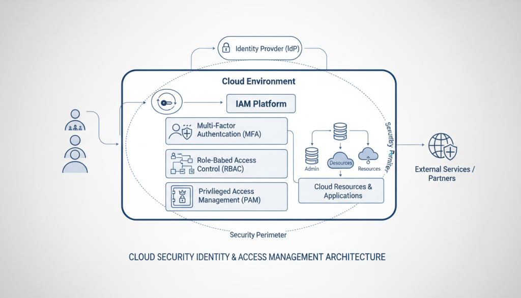 Identity and access management architecture for cloud security provider selection