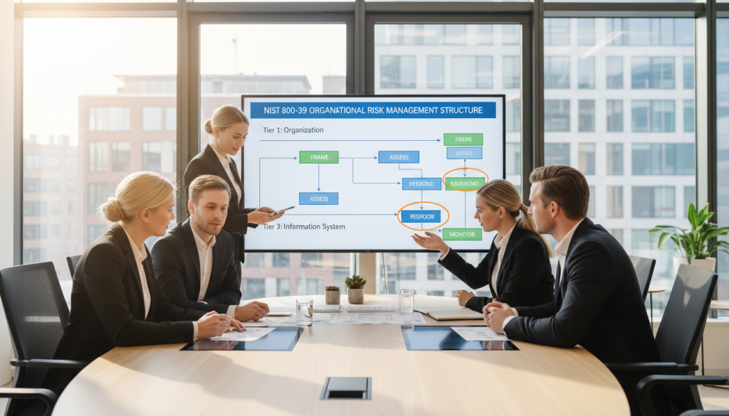 NIST 800-39 organisationsriskhantering struktur