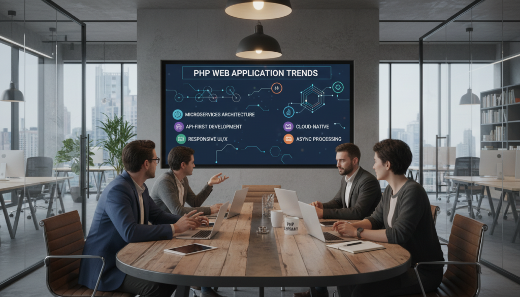 PHP web application development trends and modern architecture