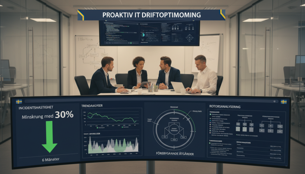 Proaktiv IT-support som identifierar rotorsaker och f&ouml;rb&auml;ttrar rutiner