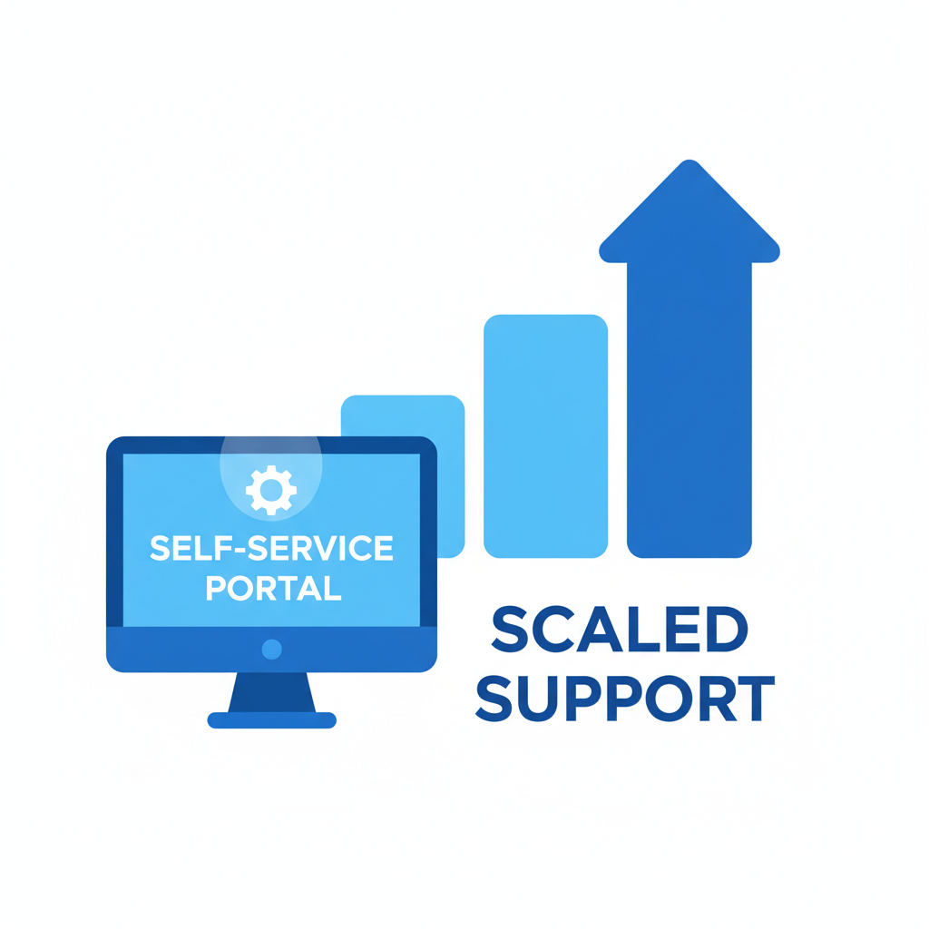 Skalad support med Self-service portal för IT-Drift