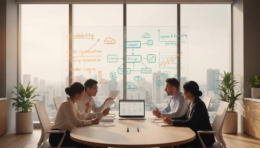 cloud provider selection factors and scalability requirements