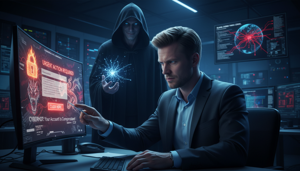 cyberhot och phishing-attacker