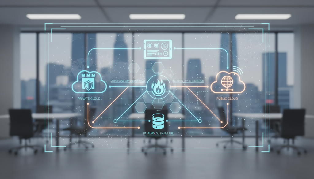hybrid cloud deployment architecture diagram