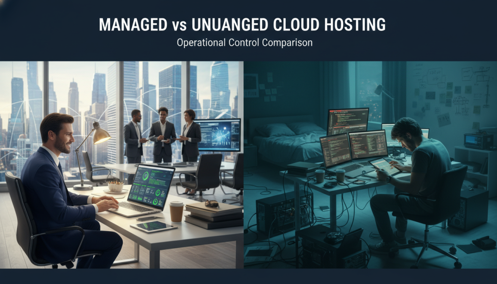 managed vs unmanaged hosting operational control comparison managed vs unmanaged hosting operational control comparison
