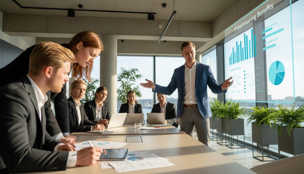 outsourcing IT-drift kostnadsbesparelser og fordeler