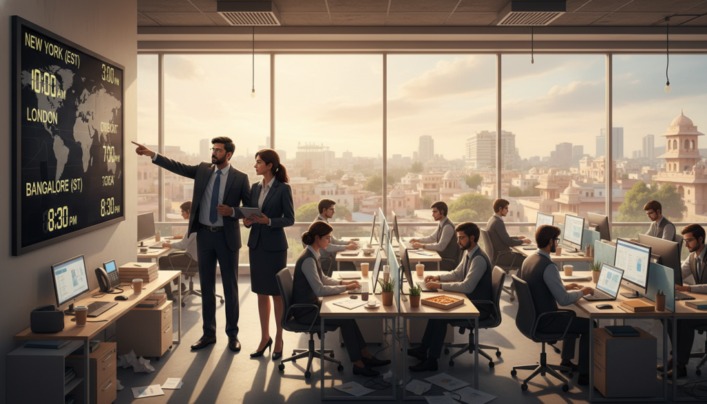 outsourcing challenges time zone management